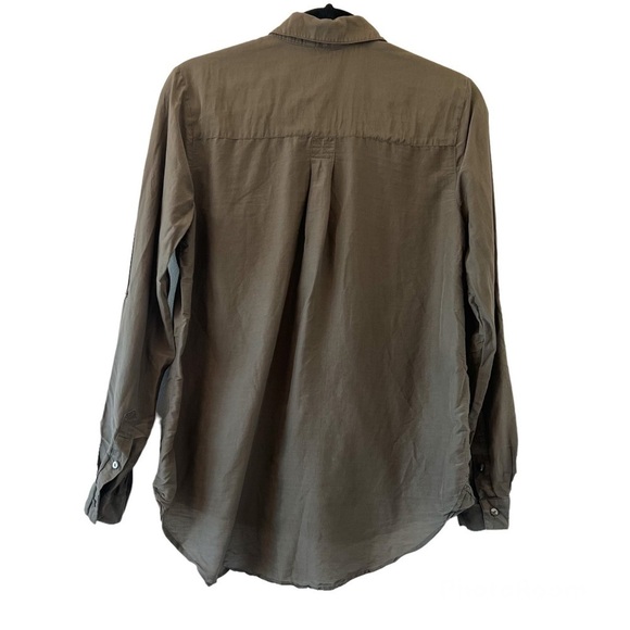 Lucky Brand Olive Green Lightweight Long Sleeve Button Down Shirt - Picture 2 of 3